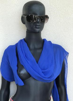 Жіночий шарфик невагомий синій