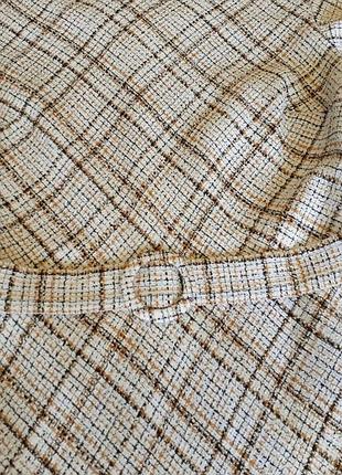 Идеальное твидовое платье платье платье трендовое меди