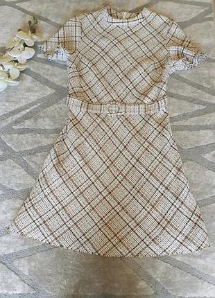 Идеальное твидовое платье платье платье трендовое меди