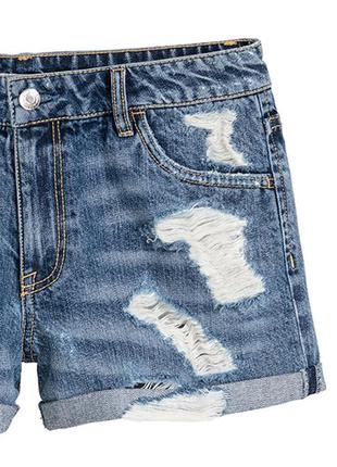 Оригинальные джинсовые шорты от бренда h&m разм. 465 фото
