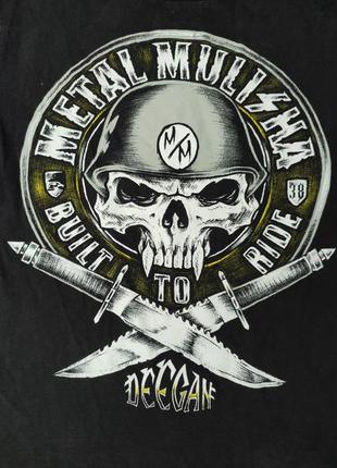 Байкерская женская футболка metal mulisha indian skull rokker religion affliction бойцовская mtb freeride рокерская3 фото