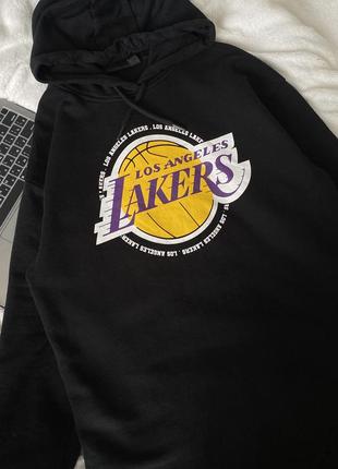 Удлиненное худи/ платье lakers/ new era/ nba5 фото