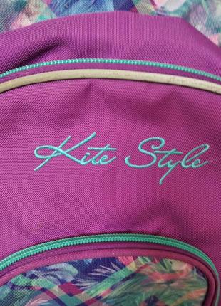 Рюкзак школьный для  девочки kite с ортопедической  спинкой, мягкие бретели4 фото