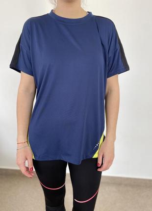 Женская футболка crivit, однотонная футболка, футболка спортивная широкая