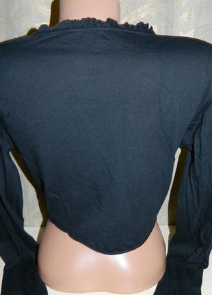 Болеро черное с завязками на груди и размер 44-46 b&c.4 фото