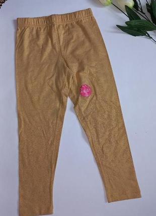 Золотые детские лосины новые на 6 7 лет новые леггинсы 365 kids for garanimals