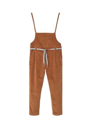 Микровельветовый комбинезон на бретелях mango kids.