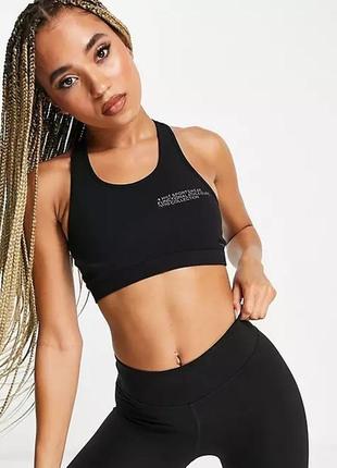 Спортивный топ hiit sportswear, с рефлективной надписью. новая, с биркой