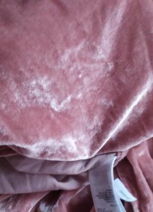 Нежный пудровый бархат платье от &other stories3 фото