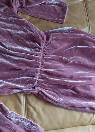 Нежный пудровый бархат платье от &other stories5 фото