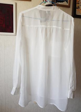Белая шифоновая блуза3 фото