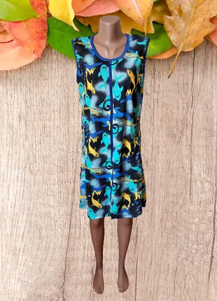 Халат жіночий на блискавці р. 46 48 50 52 54