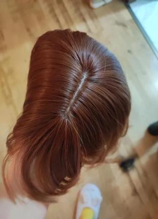 Парик рыжий коричневый шатен брюнет блонд русый длинный прямой волнистый каскад с...