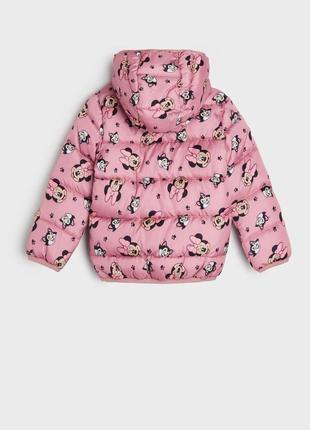 Куртка детская для девочки 86 маус mouse розовая с капюшоном демисезон весенняя2 фото