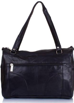 Женская кожаная сумка-бочонок tunona sk2420-2 черная4 фото