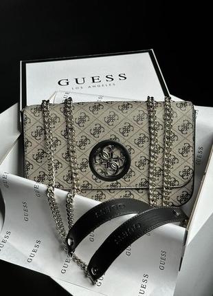 Сумка клатч guess zadie grey