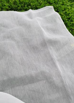 Тюль батист білий з сірим відтінком