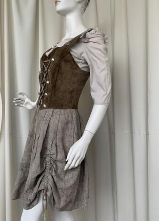 Дирндль винтаж средневековый баварский альпийский костюм косплей октоберфест6 фото