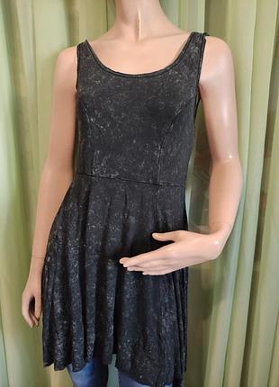 Сукня  стрейч відкрита чорно сіра , готична  , one size