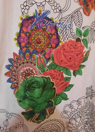 Коттоновый сарафан с камнями и бисером, на бирке l, xl, но идет на m, s2 фото