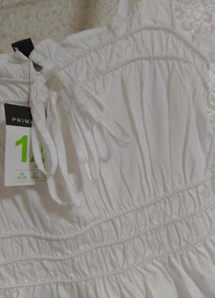 Стильный топ кроп блуза блузка майка жатка бренд primark, р.12.3 фото