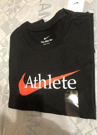 Футболка nike mens swoosh training t-shirt black cw6950-0132 фото