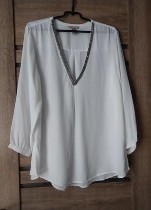 Шифонова  нарядна блузка h&amp;m