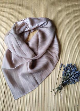 Двусторонний шелковый /шёлковый платок armanny