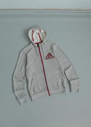 ▪️adidas originals мужское худые ▪️на молнии zip кофта за капюшоном адидас серое с s м1 фото