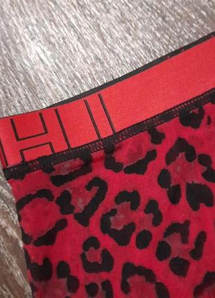 Брендові нові чоловічі  просвічують труси боксери р.l / xl  , звіриний принт , широка резинка3 фото