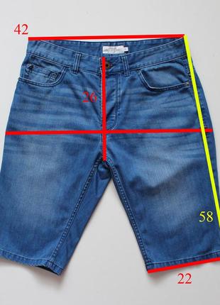 Четкие джинсовые шорты с осветлениями от next8 фото