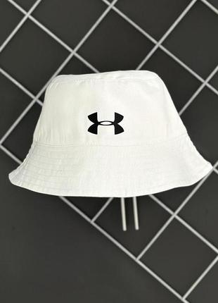 Панама  андер армор біла чоловіча літня жіноча under armour унісекс1 фото