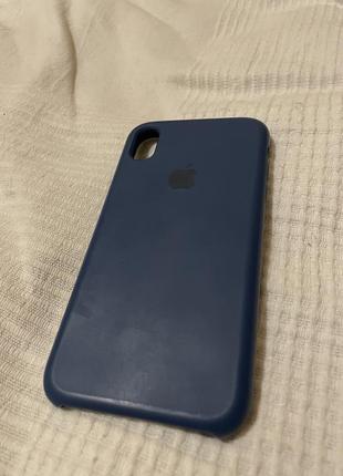 Чехол на iphone xr, темно-синий4 фото