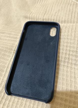 Чехол на iphone xr, темно-синий3 фото