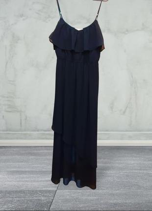 Летнее макси платье сарафан tom tailor denim. размер s-m2 фото