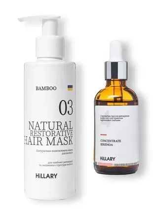 Сироватка для росту волосся serenoa, 50 мл + маска для волосся bamboo hair mask, 200 мл