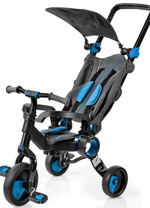 Трехколесный велосипед galileo strollcycle black/blue1 фото