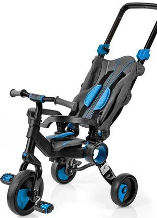 Триколісний велосипед galileo strollcycle black/blue2 фото