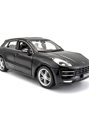 Автомодель - porsche macan (черный, синий 1:24)