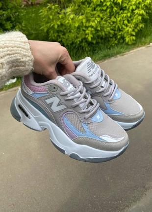 Кросівки жіночі сірі з шкіри new balance 990 v 4