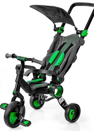 Трехколесный велосипед galileo strollcycle black/green