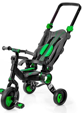 Трехколесный велосипед galileo strollcycle black/green2 фото