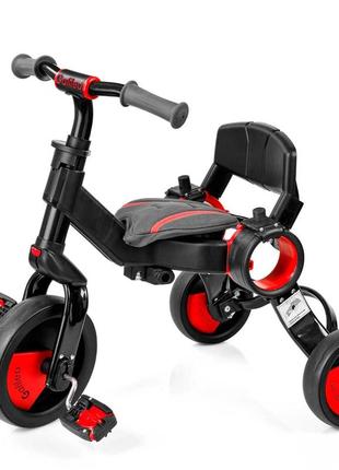 Трехколесный велосипед galileo strollcycle black/red5 фото