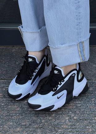 Кроссовки nike zoom 2k white black1 фото