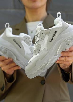 Кроссовки в стиле balenciaga triple s clear sole8 фото