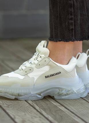 Кросівки у стилі balenciaga triple s clear sole