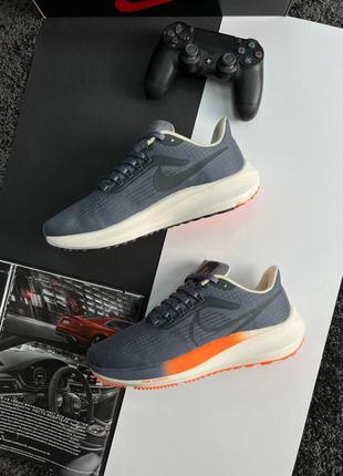 Мужские кроссовки nike zoom pegasus’39 grey orange