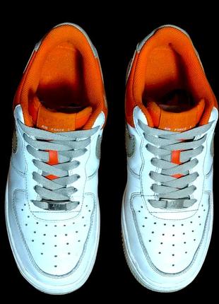 Кроссовки nike air force 1 "07" low white orange stone gray 315115-121 af14 фото