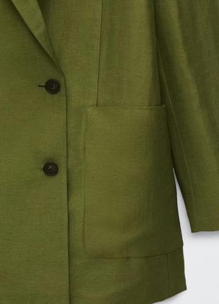 Піджак жакет льняний з льону massimo оригінал