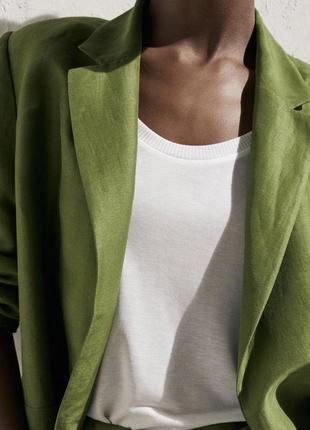 Піджак жакет льняний з льону massimo оригінал